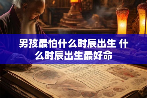 男孩最怕什么时辰出生 什么时辰出生最好命