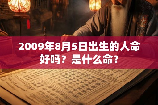 2009年8月5日出生的人命好吗？是什么命？