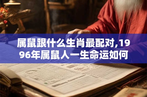 属鼠跟什么生肖最配对,1996年属鼠人一生命运如何