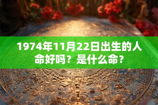 1974年11月22日出生的人命好吗？是什么命？