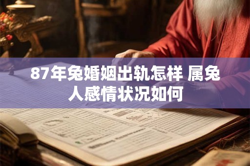 87年兔婚姻出轨怎样 属兔人感情状况如何