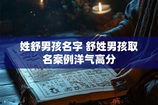 姓舒男孩名字 舒姓男孩取名案例洋气高分 姓舒男孩名字 舒姓男孩取名案例洋气高分