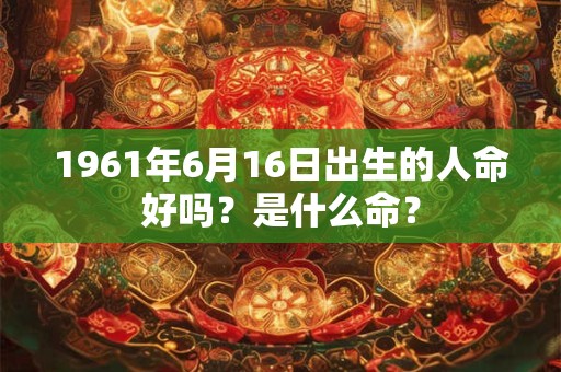 1961年6月16日出生的人命好吗？是什么命？