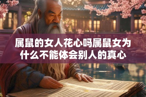 属鼠的女人花心吗属鼠女为什么不能体会别人的真心