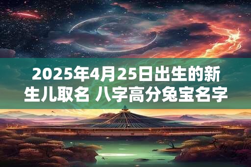 2025年4月25日出生的新生儿取名 八字高分兔宝名字