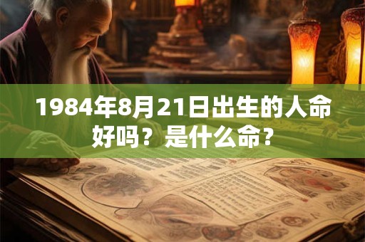 1984年8月21日出生的人命好吗？是什么命？