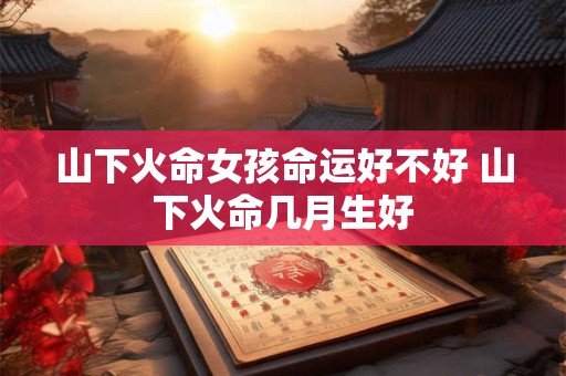 山下火命女孩命运好不好 山下火命几月生好