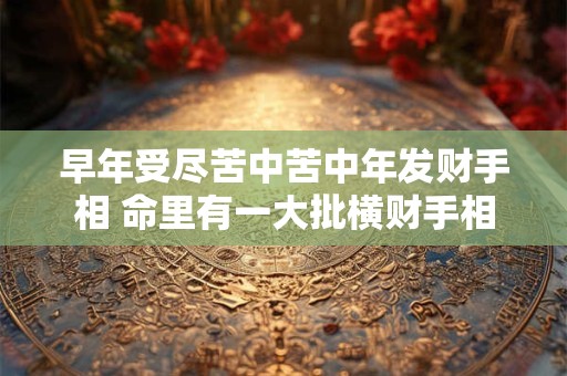 早年受尽苦中苦中年发财手相 命里有一大批横财手相