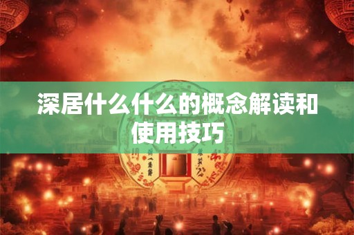 深居什么什么的概念解读和使用技巧