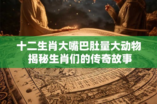 十二生肖大嘴巴肚量大动物 揭秘生肖们的传奇故事 十二生肖大嘴巴肚量大动物 揭秘生肖们的传奇故事