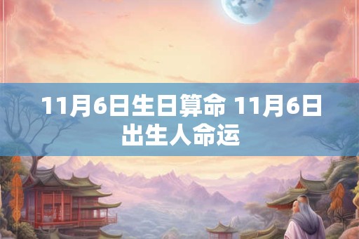 11月6日生日算命 11月6日出生人命运 11月6日生日算命 11月6日出生人命运