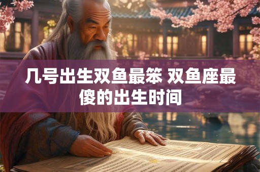 几号出生双鱼最笨 双鱼座最傻的出生时间