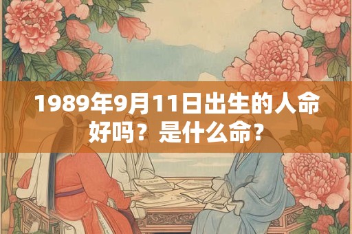 1989年9月11日出生的人命好吗？是什么命？