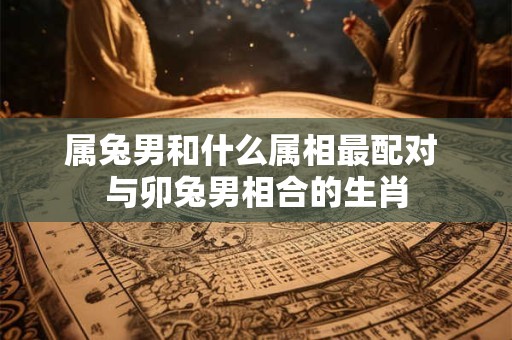属兔男和什么属相最配对 与卯兔男相合的生肖