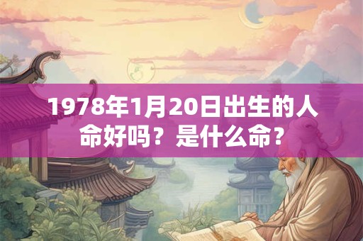 1978年1月20日出生的人命好吗？是什么命？