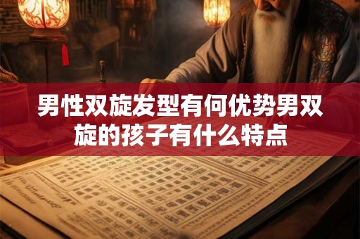 男性双旋发型有何优势男双旋的孩子有什么特点