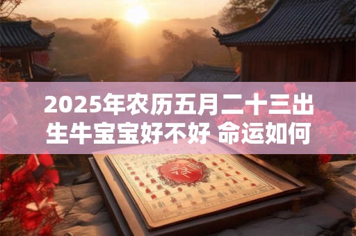 2025年农历五月二十三出生牛宝宝好不好 命运如何