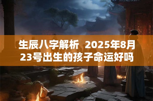 生辰八字解析  2025年8月23号出生的孩子命运好吗