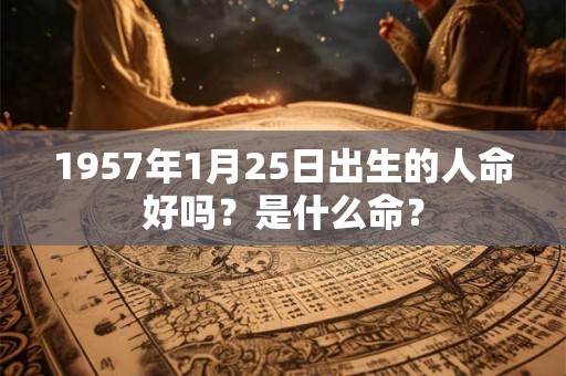 1957年1月25日出生的人命好吗？是什么命？