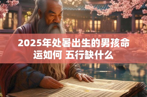 2025年处暑出生的男孩命运如何 五行缺什么