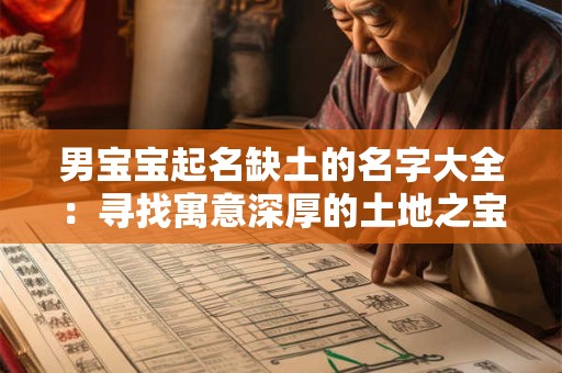 男宝宝起名缺土的名字大全:寻找寓意深厚的土地之宝 男宝宝起名缺土的名字大全:寻找寓意深厚的土地之宝