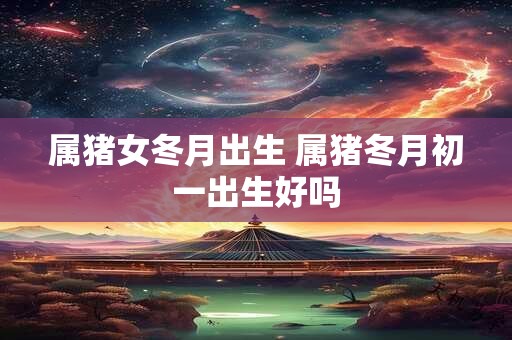 属猪女冬月出生 属猪冬月初一出生好吗 属猪女冬月出生 属猪冬月初一出生好吗