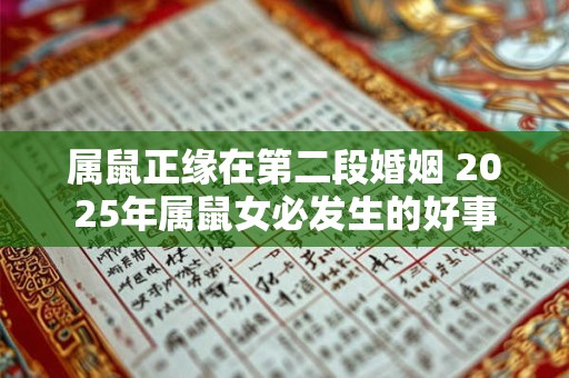 属鼠正缘在第二段婚姻 2025年属鼠女必发生的好事