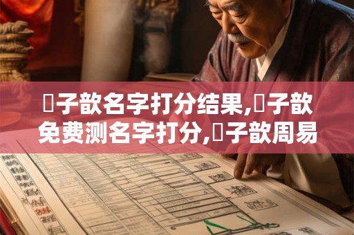 陳子歆名字打分结果,陳子歆免费测名字打分,陳子歆周易免费测名字打分