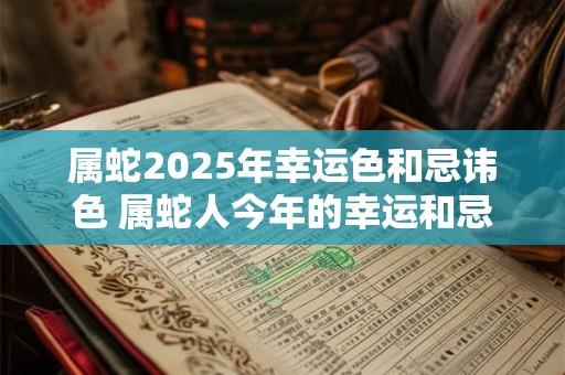 属蛇2025年幸运色和忌讳色 属蛇人今年的幸运和忌讳颜色
