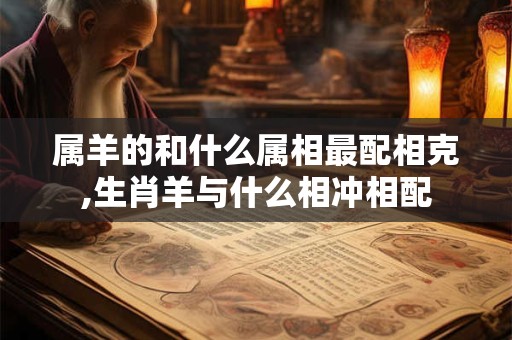 属羊的和什么属相最配相克,生肖羊与什么相冲相配