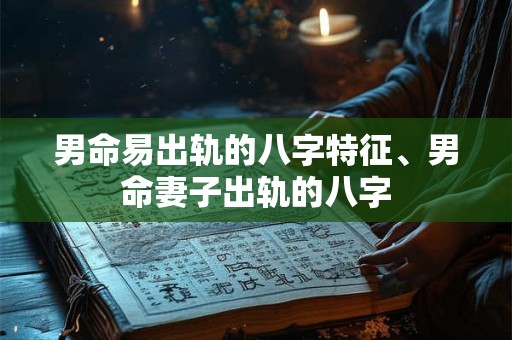 男命易出轨的八字特征、男命妻子出轨的八字