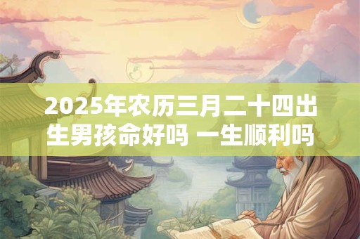 2025年农历三月二十四出生男孩命好吗 一生顺利吗