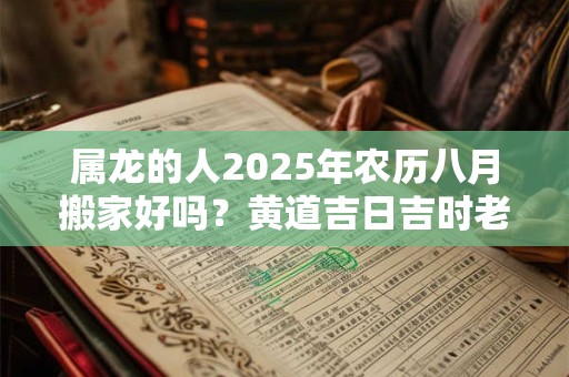 属龙的人2025年农历八月搬家好吗？黄道吉日吉时老黄历查询