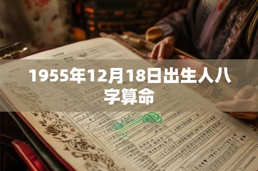 1955年12月18日出生人八字算命