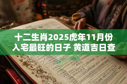 十二生肖2025虎年11月份入宅最旺的日子 黄道吉日查询