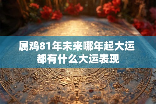 属鸡81年未来哪年起大运 都有什么大运表现