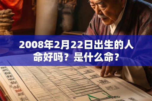 2008年2月22日出生的人命好吗？是什么命？