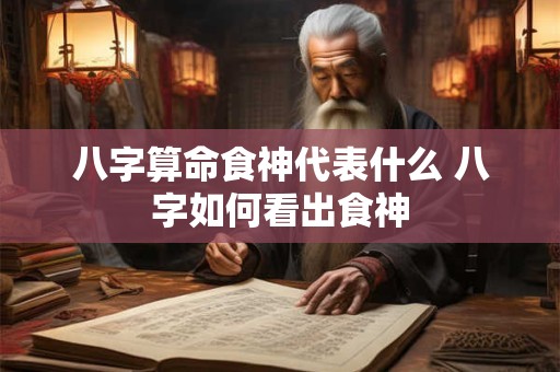 八字算命食神代表什么 八字如何看出食神
