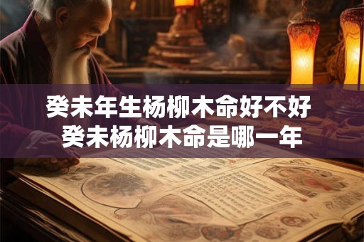 详细阅读:癸未年生杨柳木命好不好 癸未杨柳木命是哪一年 癸未年生杨柳木命好不好 癸未杨柳木命是哪一年
