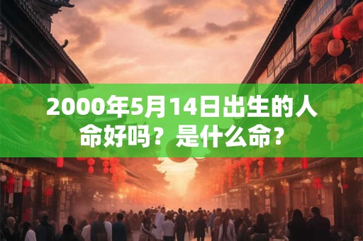 2000年5月14日出生的人命好吗？是什么命？
