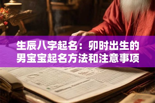 生辰八字起名:卯时出生的男宝宝起名方法和注意事项 生辰八字起名:卯时出生的男宝宝起名方法和注意事项