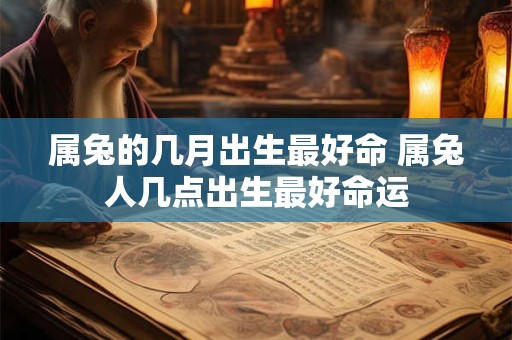 属兔的几月出生最好命 属兔人几点出生最好命运