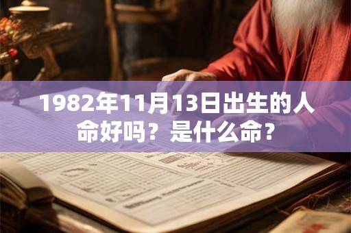 详细阅读:1982年11月13日出生的人命好吗?是什么命? 1982年11月13日出生的人命好吗?是什么命?