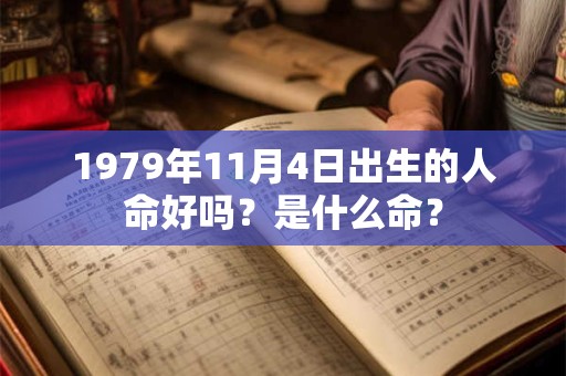 1979年11月4日出生的人命好吗？是什么命？