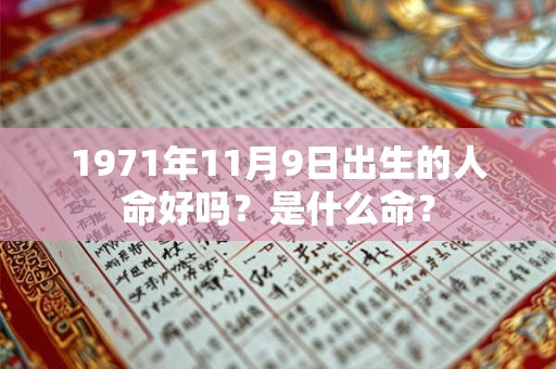 1971年11月9日出生的人命好吗？是什么命？
