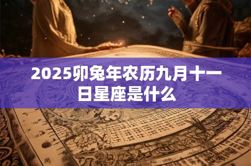 2025卯兔年农历九月十一日星座是什么