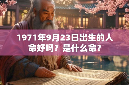 1971年9月23日出生的人命好吗？是什么命？