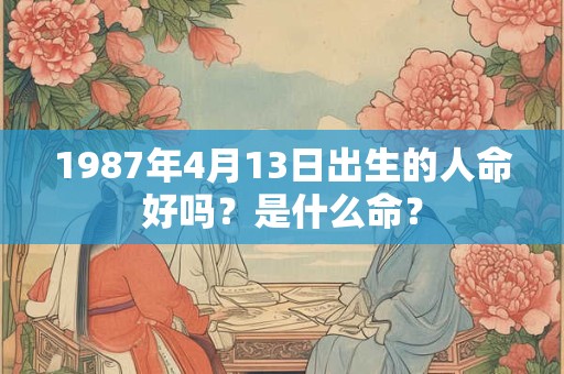 1987年4月13日出生的人命好吗？是什么命？