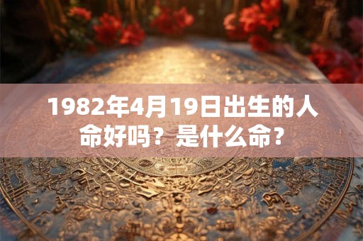 1982年4月19日出生的人命好吗？是什么命？