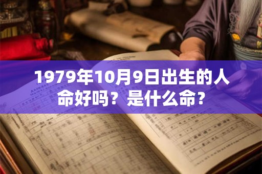 1979年10月9日出生的人命好吗？是什么命？